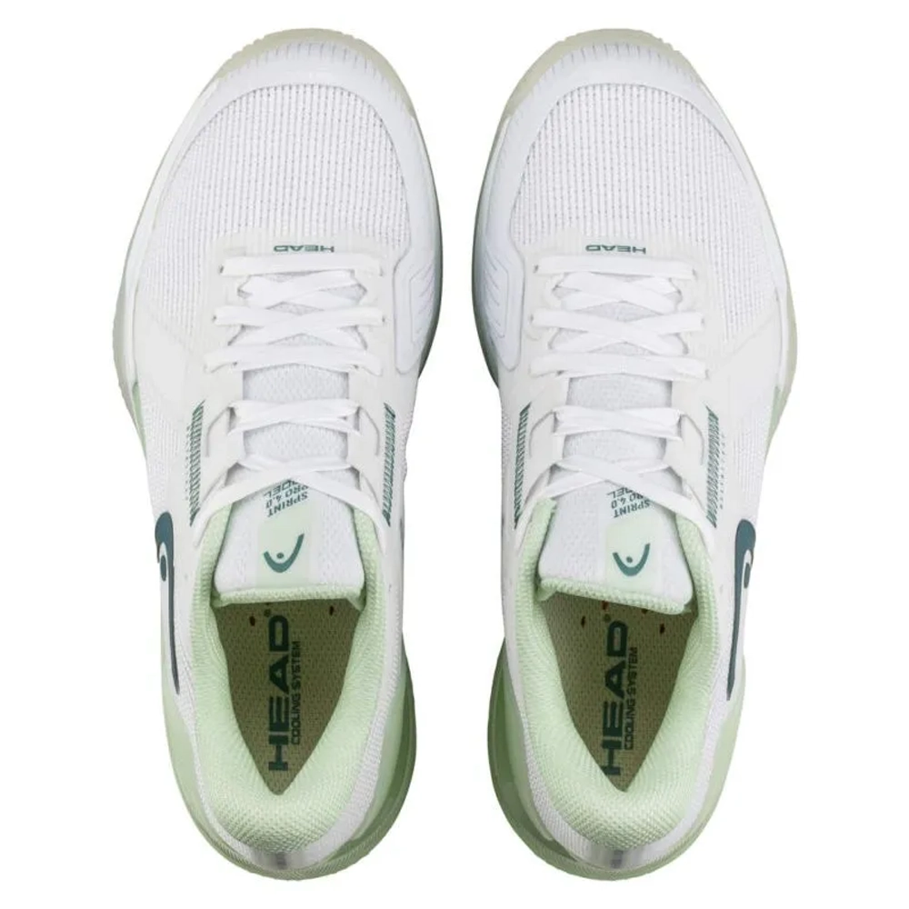 Женские кроссовки для padel Head Sprint Pro 4.0 Padel - white/green