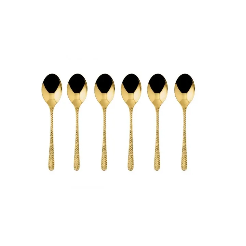 Sambonet Набор из 6 ложек для эспрессо Venezia PVD Gold 52765GA7