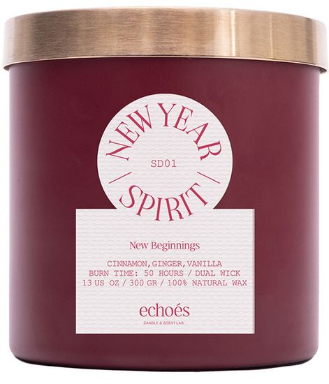 New Year Spirit, свеча New Beginnings collection, Echoes