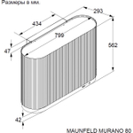 Maunfeld MURANO 80 Black/Anthracite