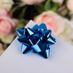 Бант-звезда №5 металлик, цвета ассорти