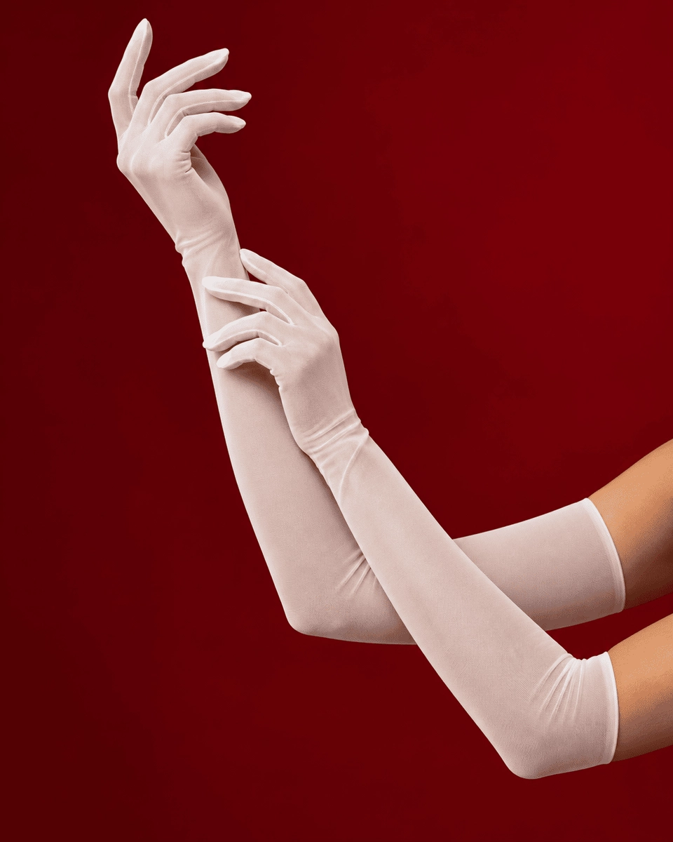 перчатки Gants Blanc белые