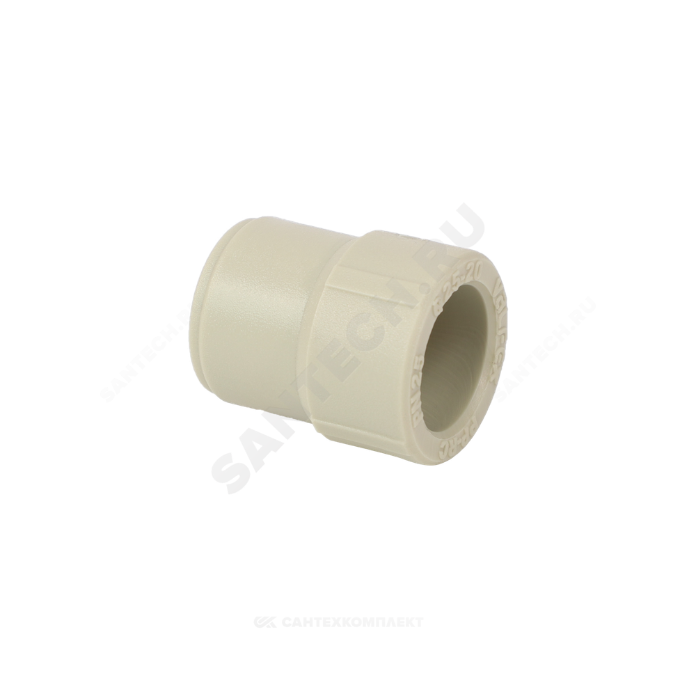 Муфта PP-R переходная серая Дн 40х25 внутр/наруж пайка VALFEX 10004025Г