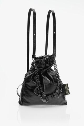 ZARA X JOHN GALLIANO МАЛЕНЬКАЯ КОЖАНАЯ СУМКА — LIMITED EDITION, ЧЕРНЫЙ