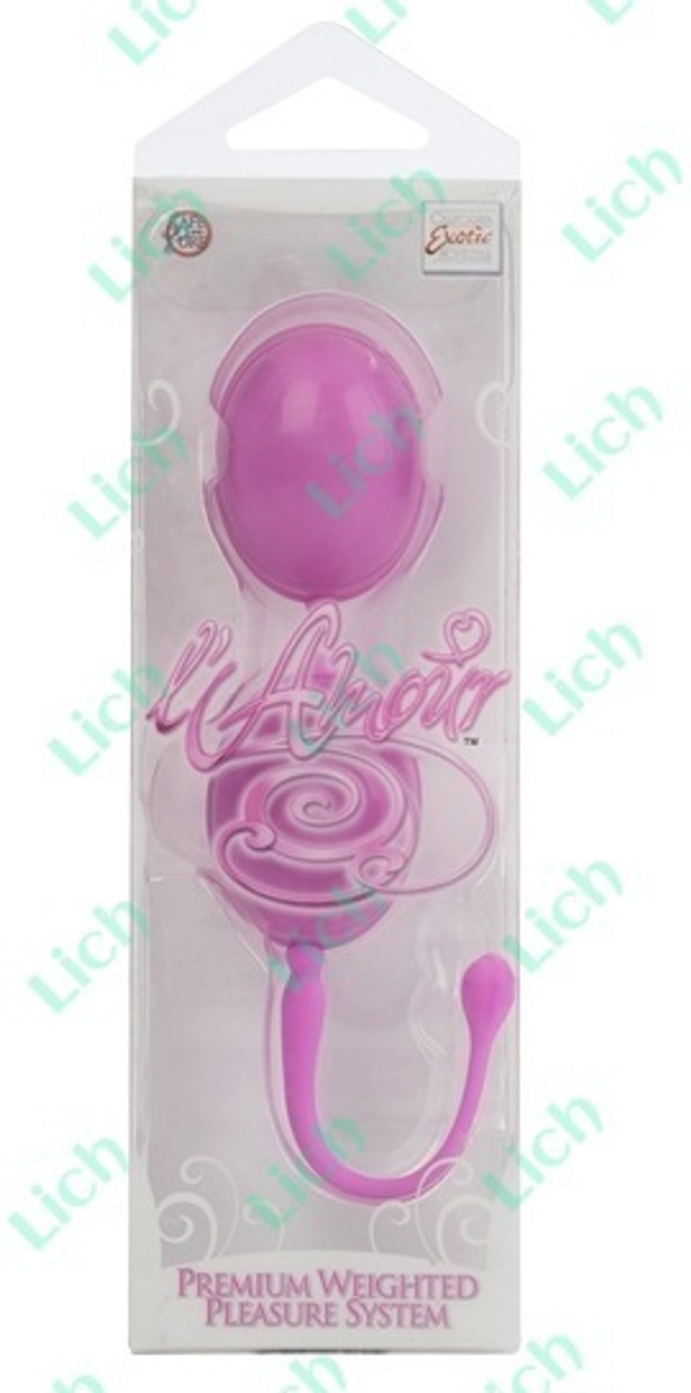 Розовые каплевидные вагинальные шарики LAMOUR