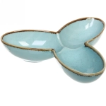 Менажница керамическая «Tiffany Blue» 22,5*4,5см