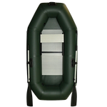Лодка ПВХ Polar Bird Чирок Гребная PB-230Т Teal со стеклокомпозитной сланью и банкой -