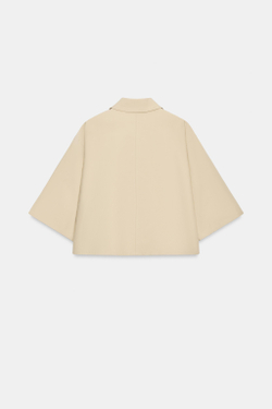 ZARA КОРОТКАЯ КУРТКА — ZW COLLECTION, БЕЖЕВЫЙ