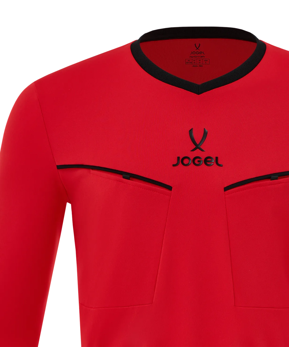 Лонгслив судейский JOGEL DIVISION PerFormDRY Referee LS Tee 2.0, красный