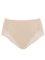 Высокие хлопковые трусики Lace Cotton Band (Размер: L) (Цвет: черный)