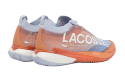 Мужские кроссовки теннисные Lacoste AG-LT25 Lite Clay - light blue/orange