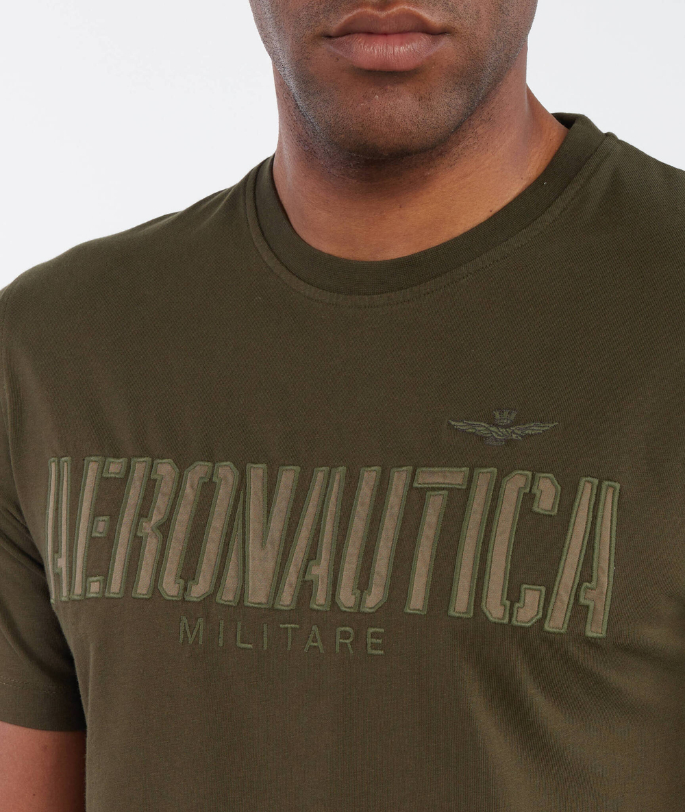 Футболка Aeronautica Militare - зеленый(TS2130J584)