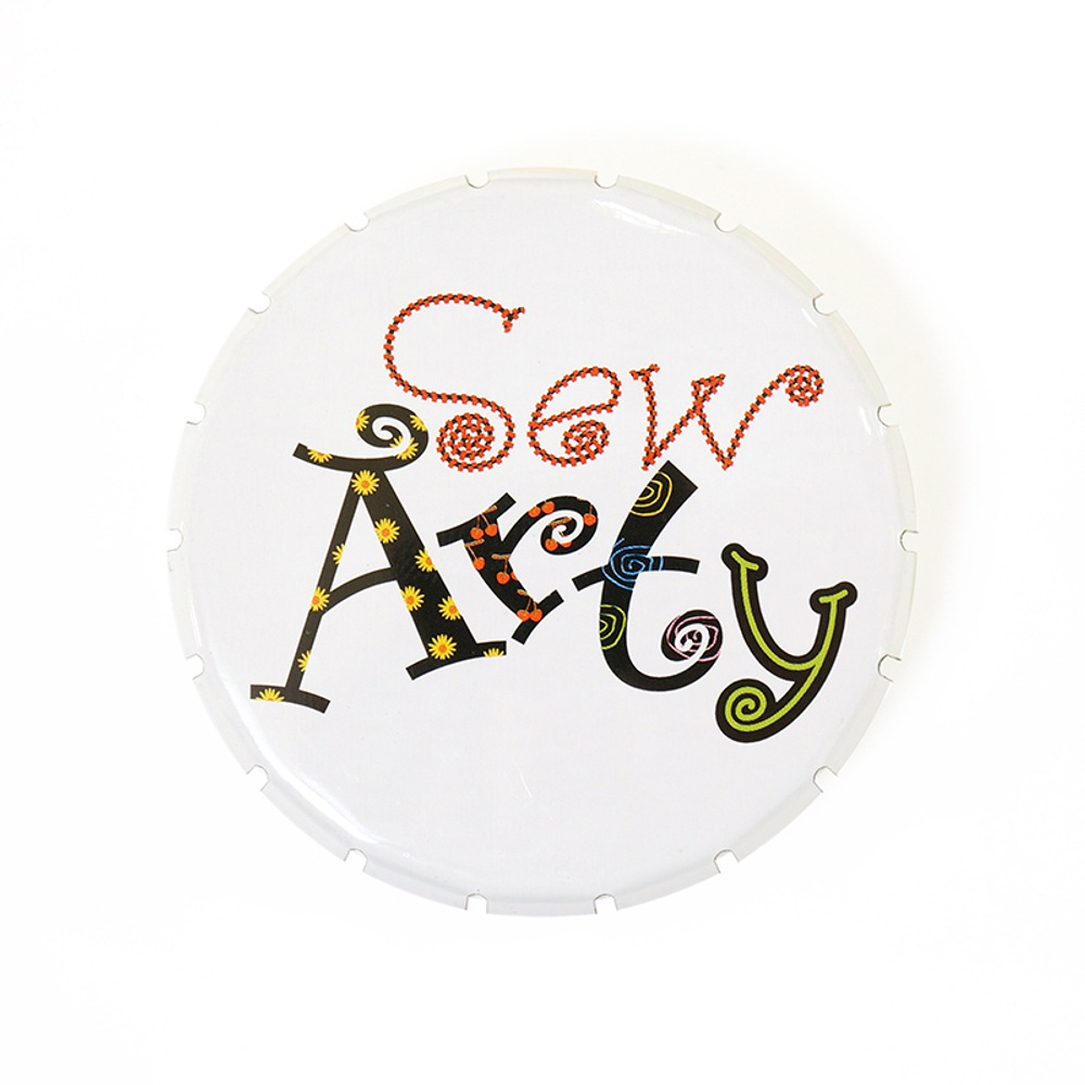 Булавки - гвоздики "WACKY PIN TIN" в жестяной круглой коробочке, 150 шт