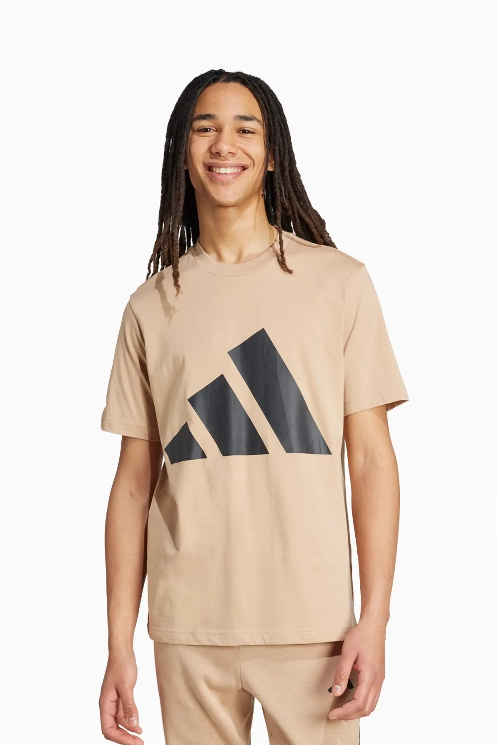 Футболка adidas Essentials Big Logo - бежевый