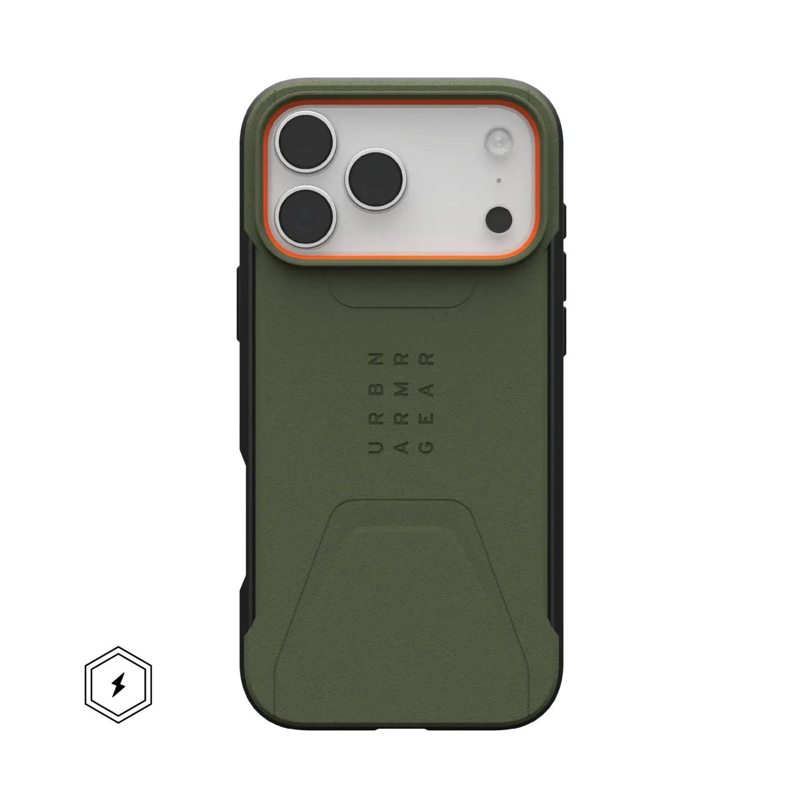 UAG Civilian with MagSafe Series Case for Apple iPhone 17 Pro Max Olive/Orange (Зелёный)