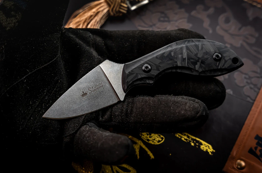 Туристический нож Hammy Elmax StoneWash Carbon