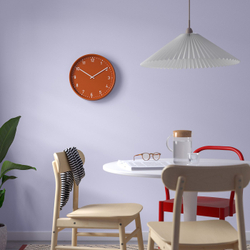 IKEA BONDIS  (ИКЕА БОНДИС)  -  Часы настенные - оранжевые 38 см