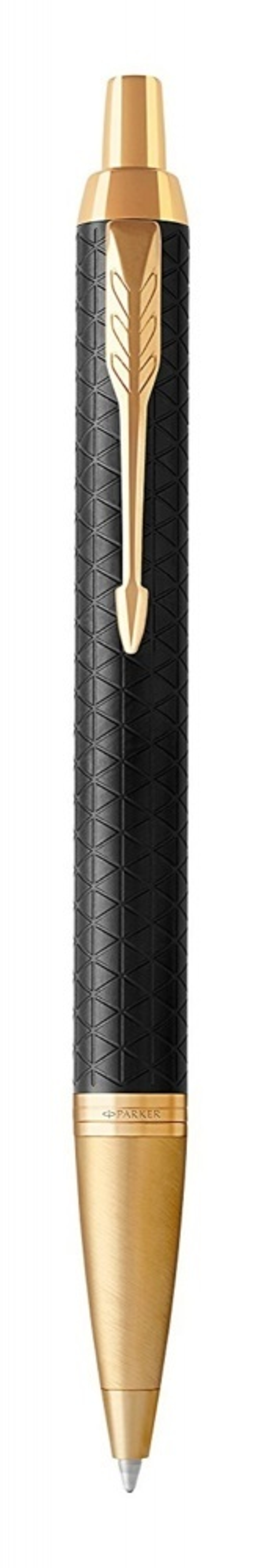 Шариковая ручка Parker IM Premium Black GT, стержень: M, цвет чернил: blue, в подарочной упаковке.