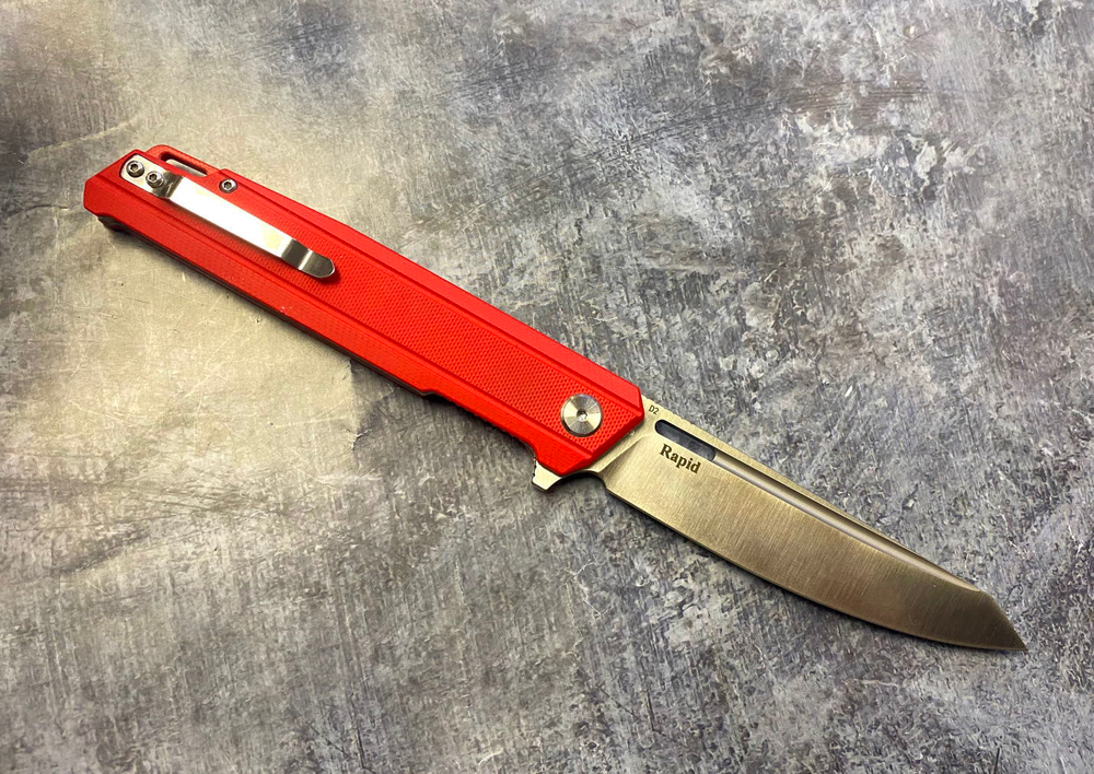 Складной нож танто Rapid Red, сталь D2, G-10, ТДК Кизляр