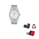 TISSOT PRX Quartz Movement 100m Waterproof Men"s Watch 40mm Silver Dial Stainless Steel Case