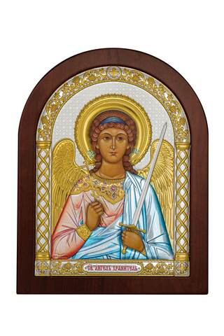 Ангел Хранитель, арочная, красное дерево, эмаль 150х200