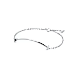 Браслет из белого золота 18k,Tiffany 💠T smile, В наличии