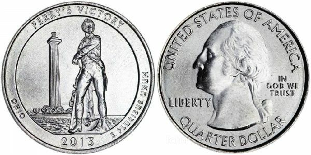 США 25 центов 2013 Квотеры «Парки США» 17 - Победа Перри