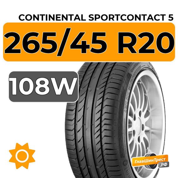 Continental SportContact 5 SUV 265/45 R20 108W XL