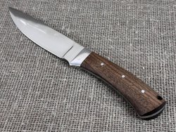 Якутский нож, цельнометаллический, сталь Х12МФ, рукоять орех