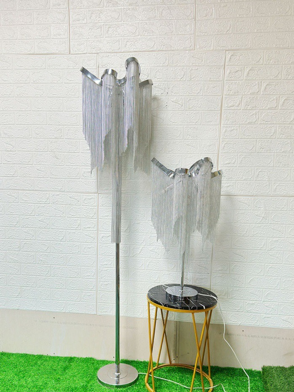 Table design lamp Stream by Terzani (Silver)