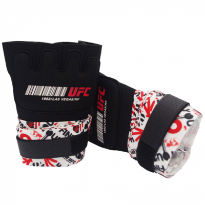 Гелевые бинты UFC Gel Glove Wraps RD/WH, SM