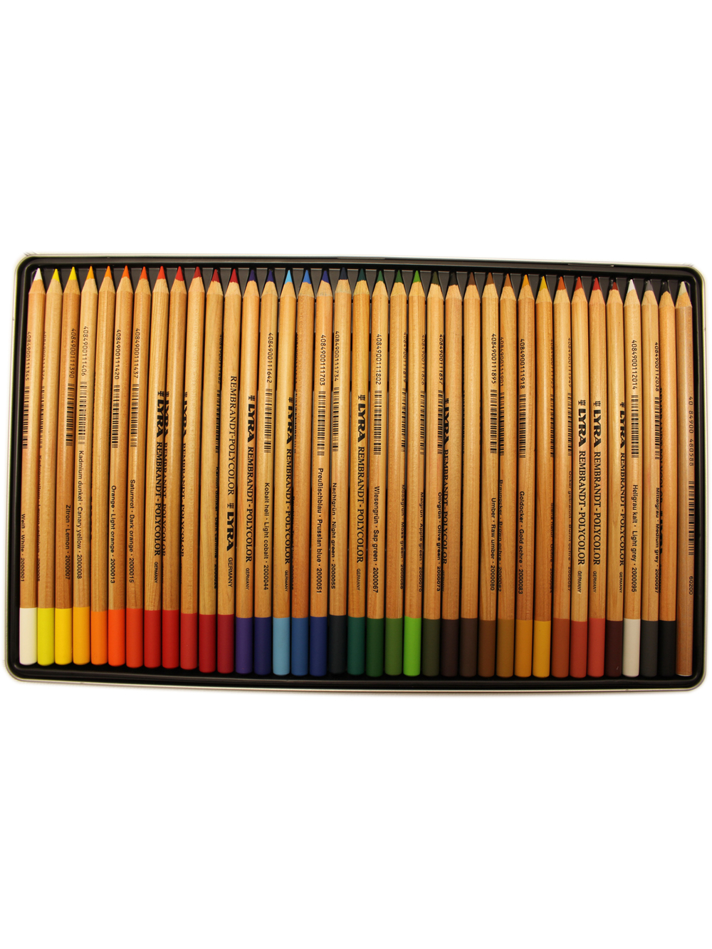 Карандаши Lyra POLYCOLOR (Лира Поликолор) в металлической коробке, набор 36  цветов