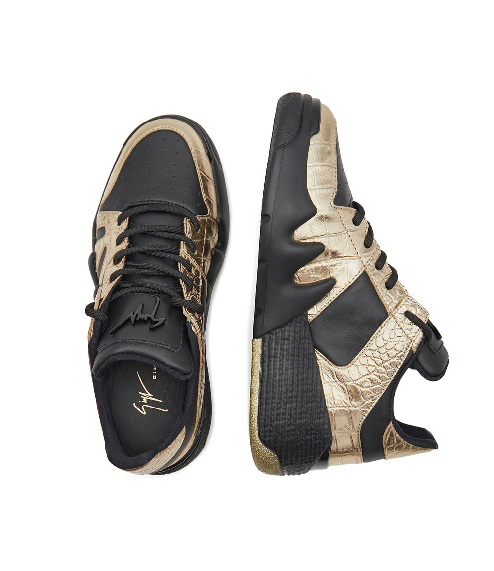 Кожаные кроссовки Giuseppe Zanotti - черный(RS20025)