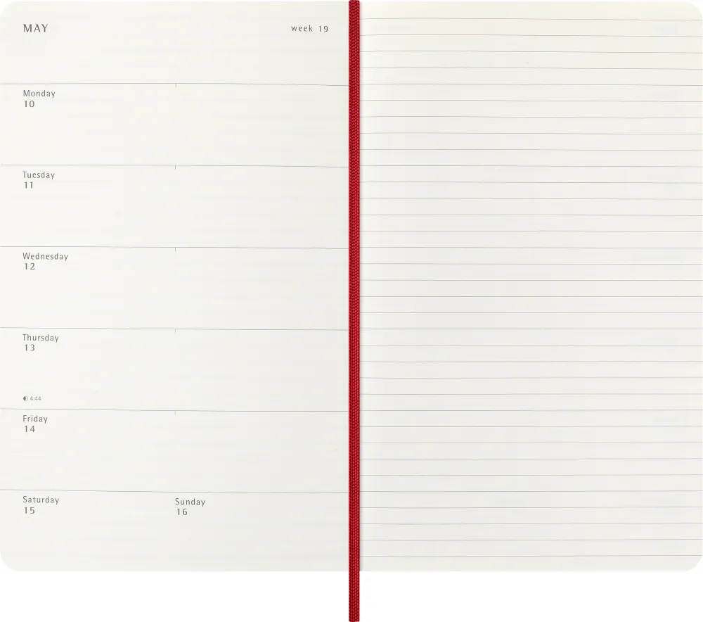 Еженедельник Moleskine Classic Soft WKNT Large на 2027 год (DSF212WN3) 2