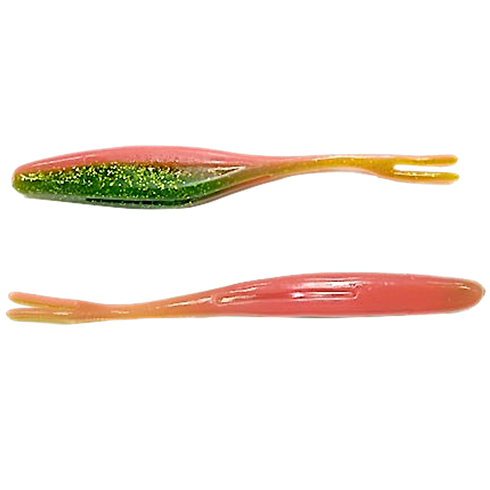Мягкая приманка BBB BioBait Jerk Minnow Fokr Tail 4 100мм 10шт BIO1JM4FT -
