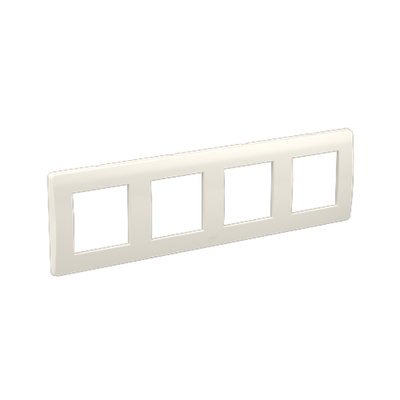 Рамка на 2+2+2+2 модуля (четырехместная), белая, RAL9010