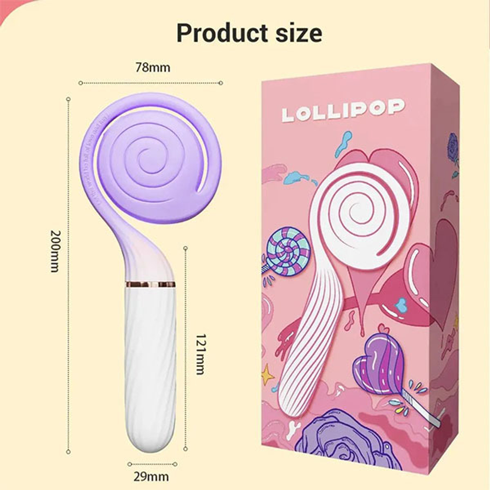 Сиреневый вибратор с вакуумной стимуляцией Otouch Lollipop Pulsator & Suction Massager Purple