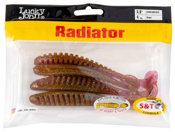 Виброхвосты съедобные LJ Pro Series RADIATOR 5.0"(12,5 см), цв. S14, 4 шт.