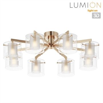 Люстра потолочная 8*E14 6587/8C золото/прозрачный MODERNI Verdi Lumion