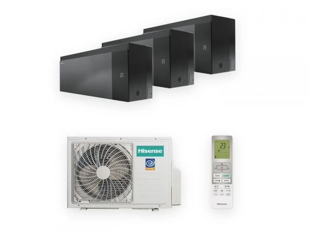 Мульти сплит-система Hisense SENSATION Black на 3 комнаты (20+20+20 кв.м.)