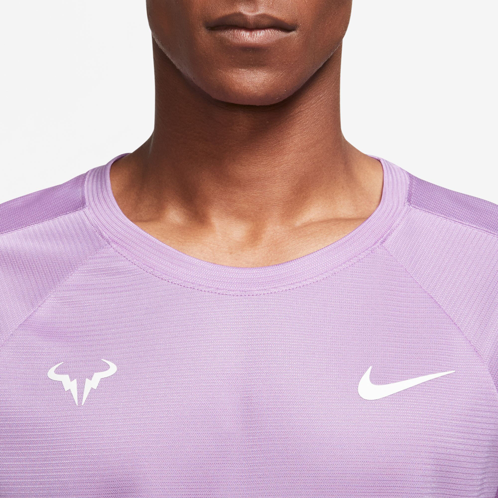 Мужское теннисное поло Nike Dri-Fit RAFA MNK Challenger T-Shirt Men - Lilac