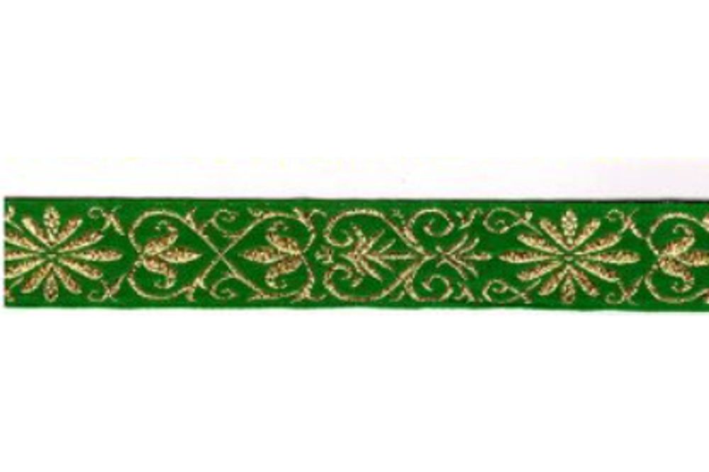 Тесьма жаккард с метанитом, с1857, рис.8974, ш. 2,2 см