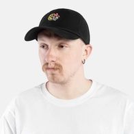 Бейсболка HAIDED DISTORTED dad cap, черный