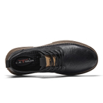 G.N.SHIJIA Casual Leather Shoes Men"s Low top Black/Coffee