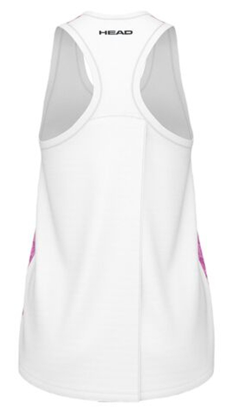 Футболка для мальчика теннисная Head Girls Vision Agility Tank Top - print Vision/ярко-розовый