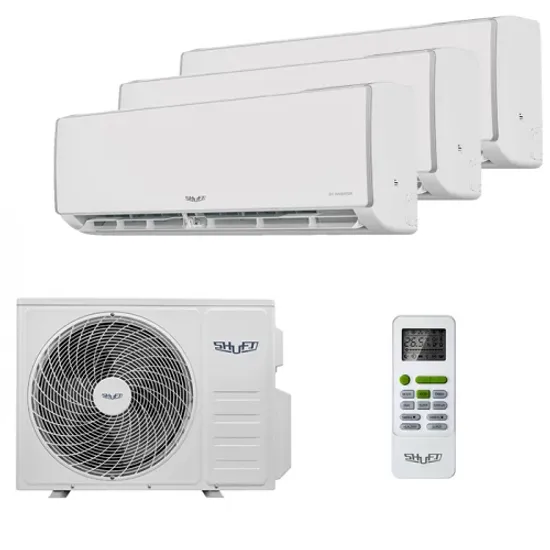 Мультисплит система на 3 комнаты Shuft SFMS/I-09 HB FMI/N8/In/white x 3 / SFMO/I-27 FMI-3/N8/Out