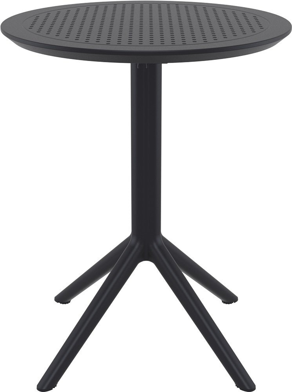 Стол пластиковый складной Siesta Contract Sky Folding Table Ø60, черный