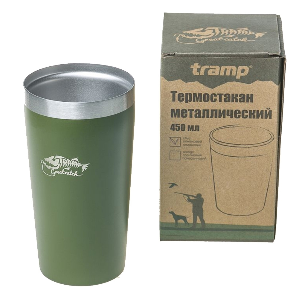 Tramp термостакан металлический TRC-102 450 мл (оранжевый)