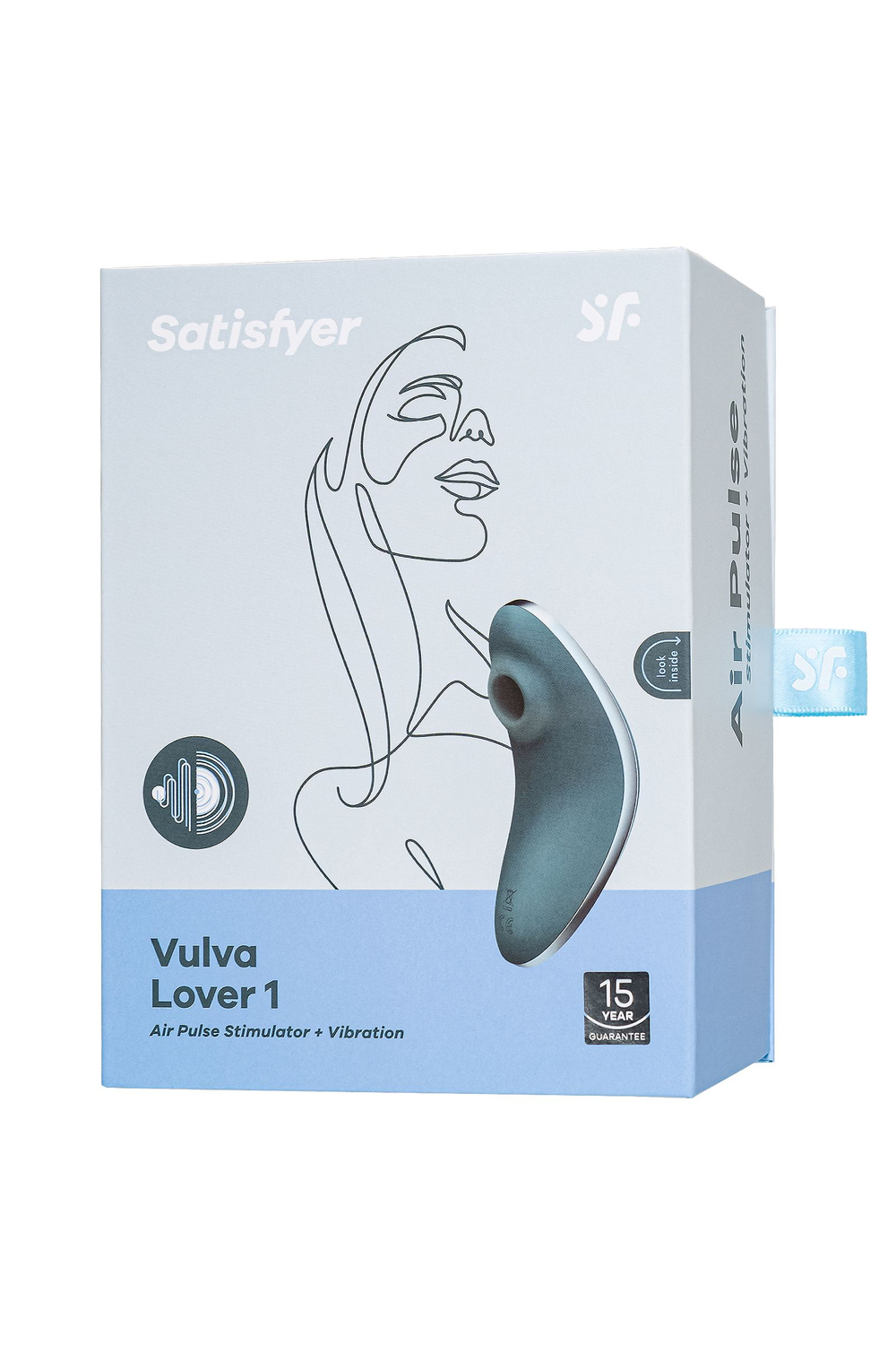 Вакуум-волновой бесконтактный стимулятор клитора Satisfyer Vulva Lover 1, синий