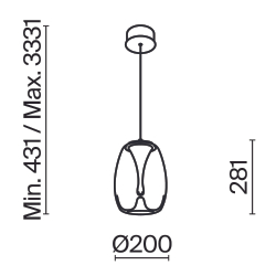 Подвесной светильник Maytoni MOD282PL-L8G3K